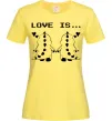 Жіноча футболка LOVE IS... (DYNO) Лимонний Жіноча футболка LOVE IS... (DYNO) Лимонний фото