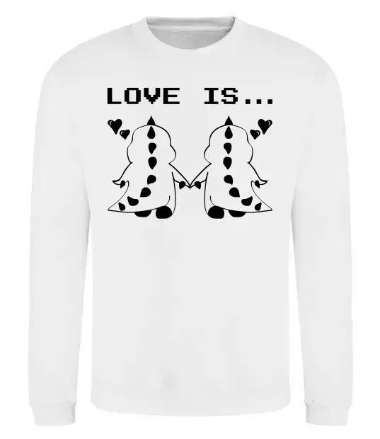 Свитшот LOVE IS... (DYNO) Белый фото