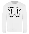 Свитшот LOVE IS... (DYNO) Белый Свитшот LOVE IS... (DYNO) Белый фото
