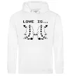 Жіноча толстовка (худі) LOVE IS... (DYNO) Білий Жіноча толстовка (худі) LOVE IS... (DYNO) Білий фото
