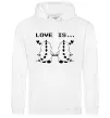 Чоловіча толстовка (худі) LOVE IS... (DYNO) Білий Чоловіча толстовка (худі) LOVE IS... (DYNO) Білий фото