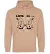 Чоловіча толстовка (худі) LOVE IS... (DYNO) Пісочний Чоловіча толстовка (худі) LOVE IS... (DYNO) Пісочний фото