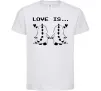 Детская футболка LOVE IS... (DYNO) Белый Детская футболка LOVE IS... (DYNO) Белый фото