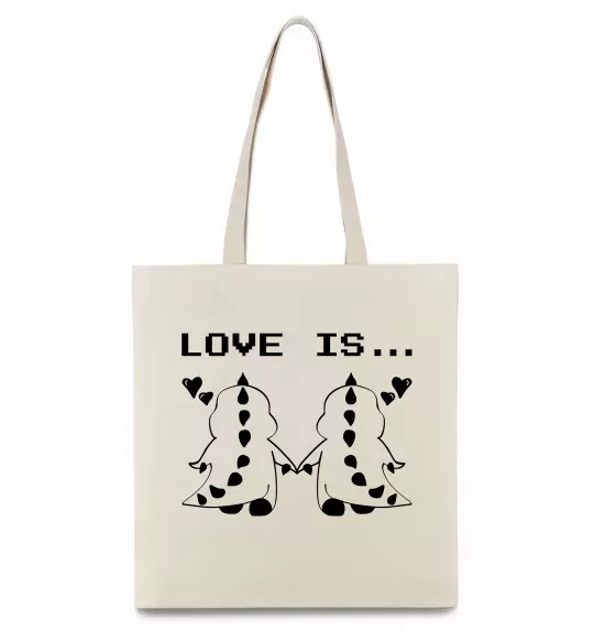 Еко-сумка LOVE IS... (DYNO) Бежевий фото