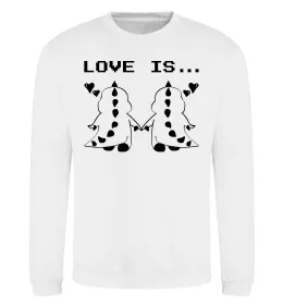 Свитшот LOVE IS... (DYNO) Белый фото