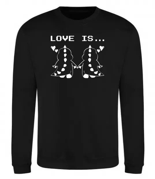 Свитшот LOVE IS... (DYNO) Черный фото