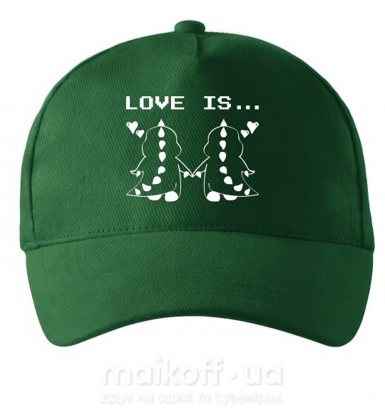 Кепка LOVE IS... (DYNO) Темно-зеленый фото
