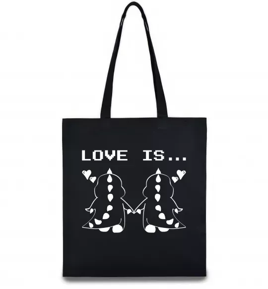 Еко-сумка LOVE IS... (DYNO) Чорний фото