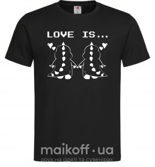 Чоловіча футболка LOVE IS... (DYNO) Чорний фото