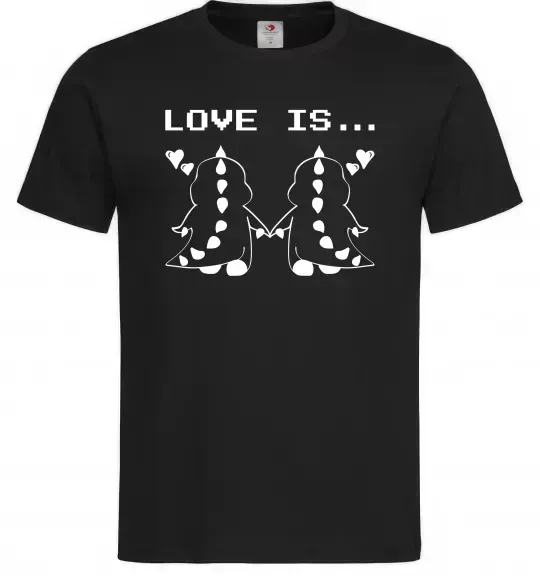 Мужская футболка LOVE IS... (DYNO) Черный фото
