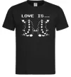 Мужская футболка LOVE IS... (DYNO) Черный фото