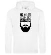 Чоловіча толстовка (худі) Ти не ти без своєї бороди Білий фото