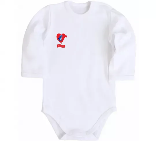 Дитячий бодік -Тронула мене! Стіч Білий фото