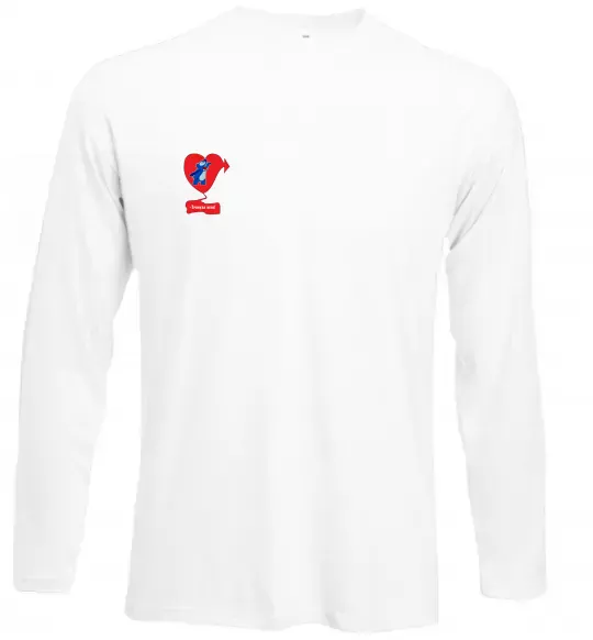 Лонгслів -Тронула мене! Стіч Білий фото