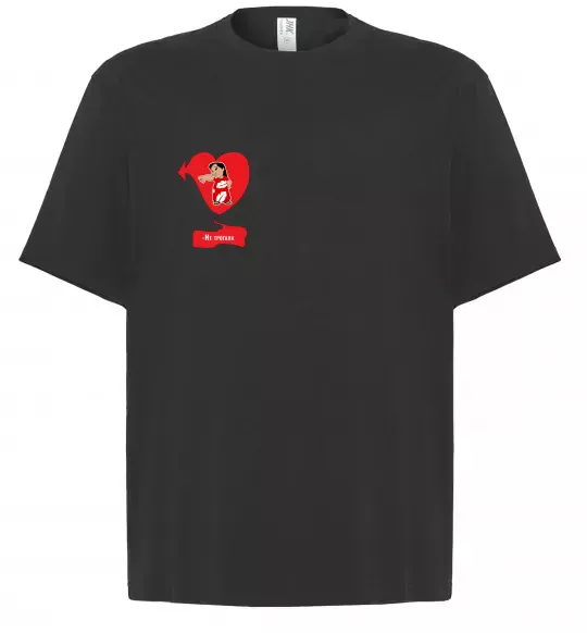 Футболка Оверсайз -Не трогала! Ліло Черный фото