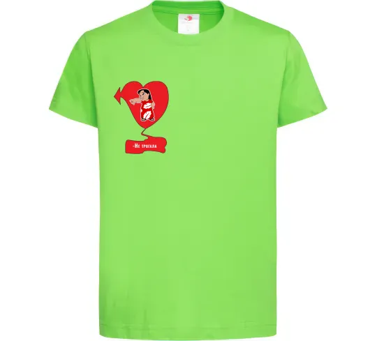 Детская футболка -Не трогала! Ліло Лаймовый фото