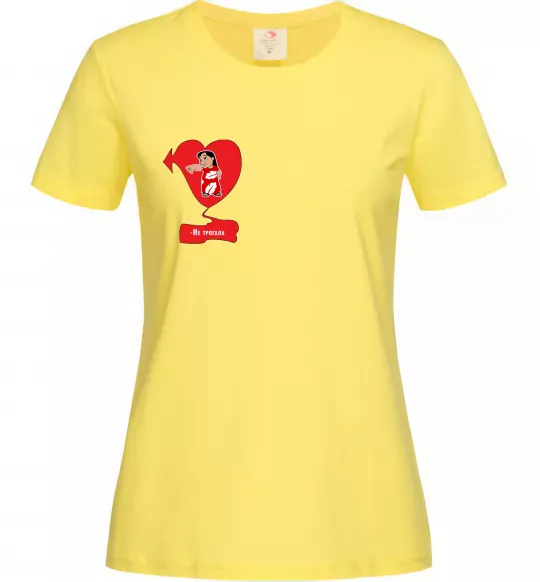 Жіноча футболка -Не трогала! Ліло Лимонний фото