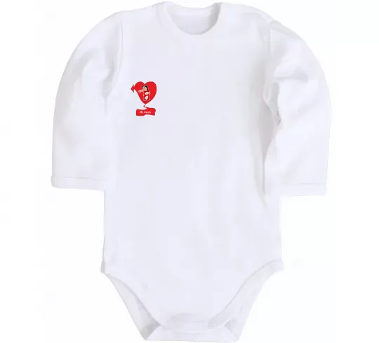 Дитячий бодік -Не трогала! Ліло Білий фото