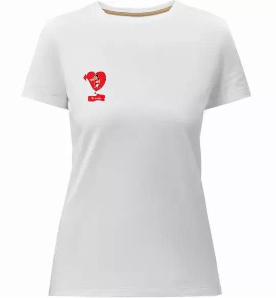 Женская премиум футболка -Не трогала! Ліло Белый фото