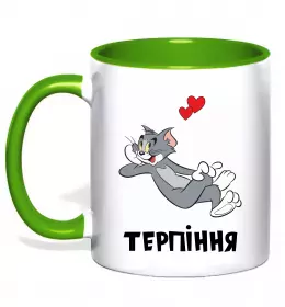 Чашка с цветной ручкой