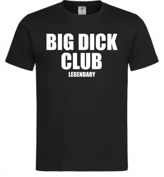 Чоловіча футболка Big dick club legendary, колір - чорний, розмір - L Чорний фото