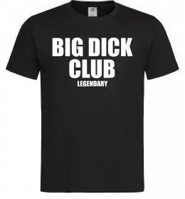 Мужская футболка Big dick club legendary, колір - чорний, розмір - L Черный фото