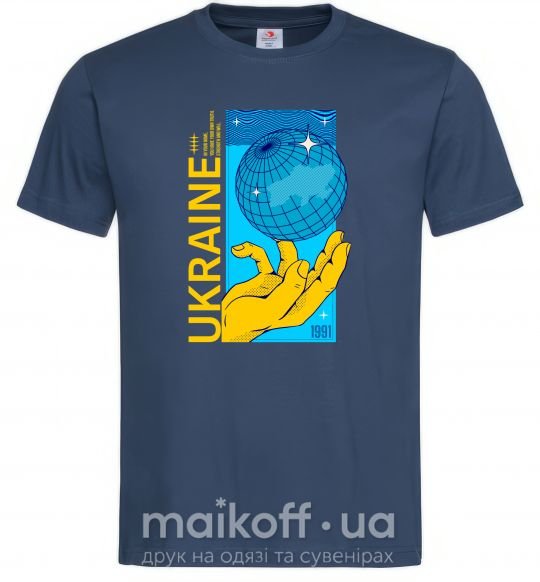 Мужская футболка ukraine home 1991 Темно-синий фото