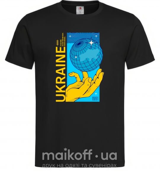 Чоловіча футболка ukraine home 1991 Чорний фото