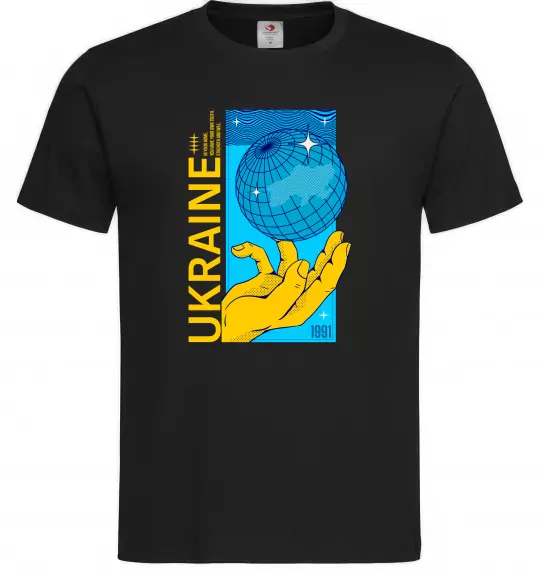 Чоловіча футболка ukraine home 1991 Чорний фото