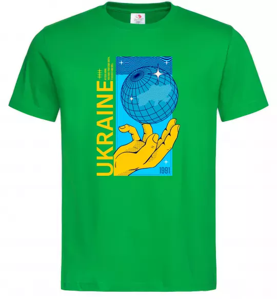 Чоловіча футболка ukraine home 1991 Зелений фото