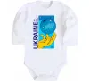 Детский боди ukraine home 1991 Белый фото