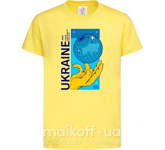 Дитяча футболка ukraine home 1991 Лимонний фото