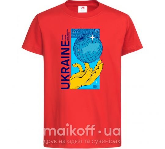 Дитяча футболка ukraine home 1991 Червоний фото