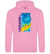 Женская толстовка (худи) ukraine home 1991 Розовый фото