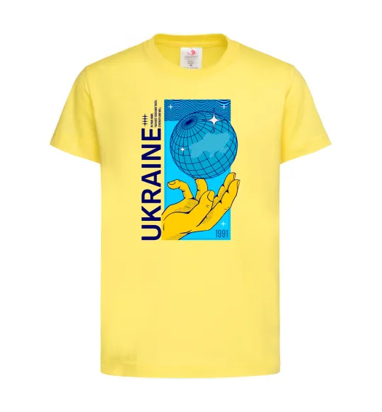 Детская футболка ukraine home 1991 Лимонный фото