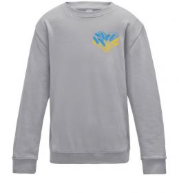 Детский Свитшот серце з колосками Вишивка