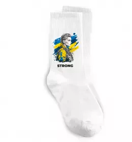Носки Ukraine strong Белый фото