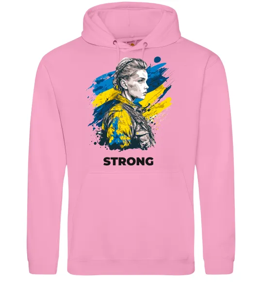 Жіноча толстовка (худі) Ukraine strong Рожевий фото