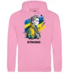 Жіноча толстовка (худі) Ukraine strong Рожевий фото