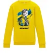Детский Свитшот Ukraine strong Солнечно желтый фото