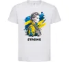 Детская футболка Ukraine strong Белый Детская футболка Ukraine strong Белый фото