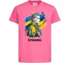 Детская футболка Ukraine strong Ярко-розовый Детская футболка Ukraine strong Ярко-розовый фото