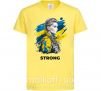 Детская футболка Ukraine strong Лимонный фото