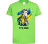 Детская футболка Ukraine strong Лаймовый Детская футболка Ukraine strong Лаймовый фото