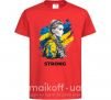 Детская футболка Ukraine strong Красный фото