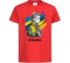 Детская футболка Ukraine strong Красный Детская футболка Ukraine strong Красный фото