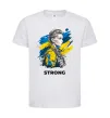 Детская футболка Ukraine strong Белый фото