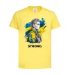 Детская футболка Ukraine strong Лимонный фото
