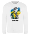 Свитшот Ukraine strong Белый Свитшот Ukraine strong Белый фото