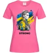 Женская футболка Ukraine strong Ярко-розовый Женская футболка Ukraine strong Ярко-розовый фото